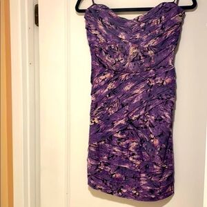 Guess Purple Snakeskin Mini Dress Medium